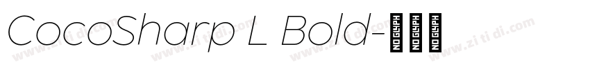 CocoSharp L Bold字体转换